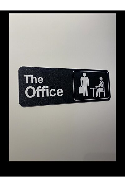 3D SerArt The Office Kapı Tabelası Özel 3D Üretim 17cmx6cm