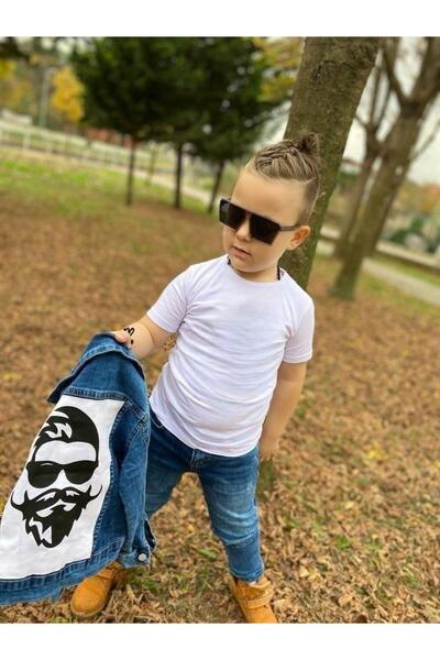 Generic Brand Boy's Jeans / Denim Jacket / Supreme T-Shirt 3-Piece Set - Holiday Edition