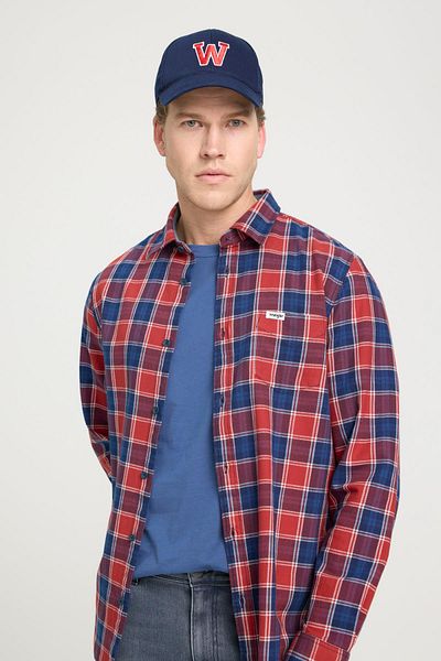 WRANGLER W5A9R50 Kariertes Hemd ROT