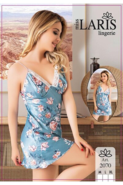 Genel Markalar İP ASKILI SATEN BASKILI GECELİK