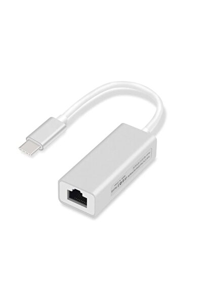 DNR Bilişim Gigabit Ethernet USB to TYPE C adaptör çevirici 10/100/1000Mbps Gigabit Ethernet RJ45 Cat6