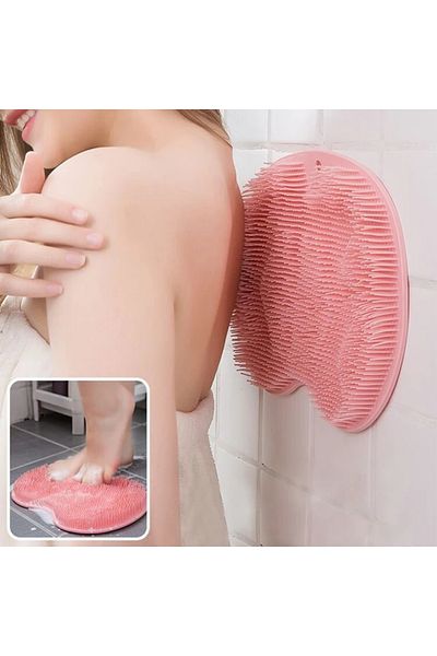 Sensoria Suction Cup Shower Mat for Back and Foot Bath Washcloth Silicone Massage Pad Silicone Washcloth