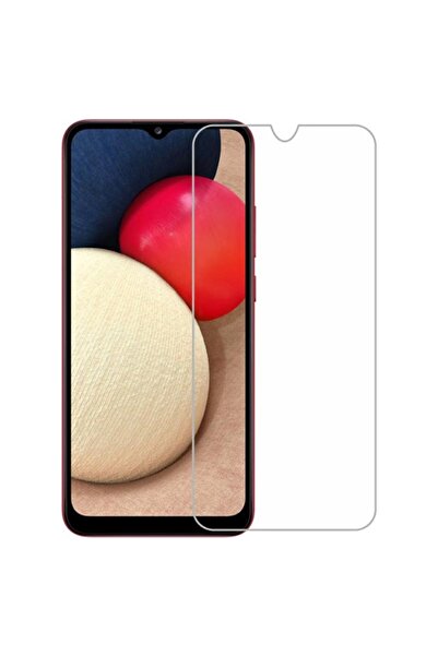 TechnoZone Samsung Galaxy A02s Uyumlu Kırılmaz Ekran Koruyucu Temperli Cam