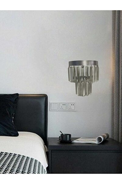 Birsen Aydınlatma 20X23 NİLSA PİLLİ DUVAR APLİĞİ GÜMÜŞ