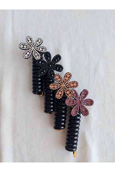 Beyaz Dükkan Beyazdükkkan - Stone Detailed Spiral Bow Buckle 1 Piece