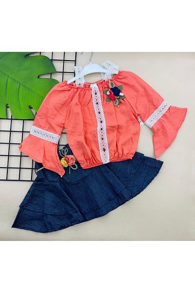 ÖRZİKİDS Kindness Ayrobin Skirted Scalloped Double Set
