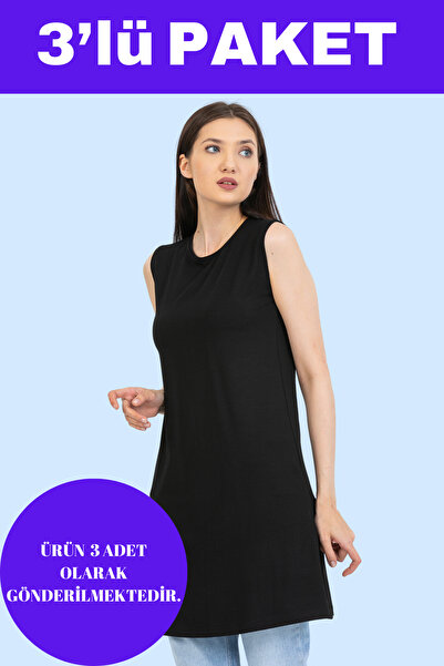 Pinkapple Örme Penye 3 Al 2 Öde 5 Al 4 Öde Kurtarıcı İçlik Kadın Tesettür Tunik