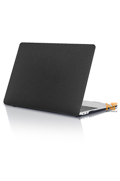 Nezih Case Macbook Air 13.6 M2 A2681 / M3 A3113 / M4 A3240 Uyumlu Karbon Tasa...