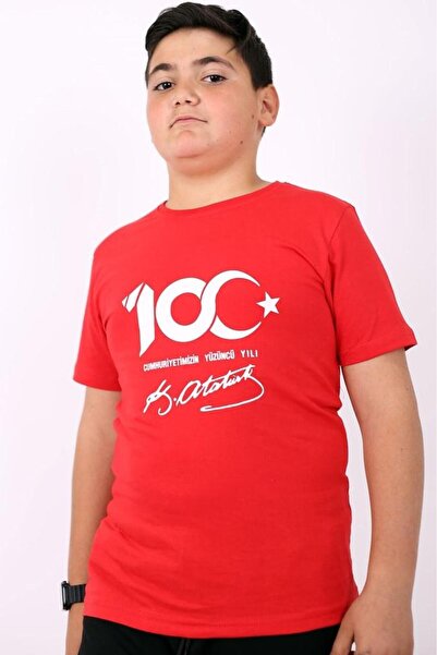 Çiggo Kids Special Ataturk Signature Printed Cotton Unisex (girls-boys) Children's T-shirt/t-shirt 5-13 Years