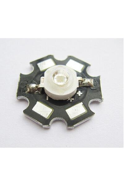 Sspec 3W UV Led 395-400nm 10-15 lumen 700 mAh 3.4-3.6V 20mm PCB Yıldız Siyah ...