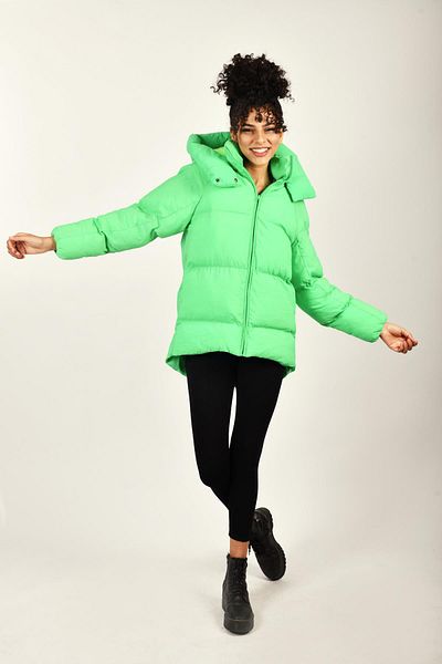 Rodi Oversize Hooded Straight Long Sleeve Women's Puffer Jacket Rd23kb020584