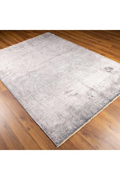 Eko Halı Taftan Vintage Desenli Makine Dokuma Halı-taftan Tf 03 D.grey Bronze