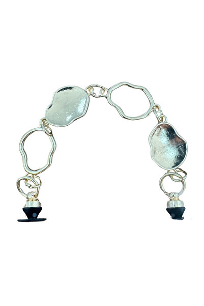 Crocs Metal Taşlı Terlik Süsü zincir-Metal Taşlı jibbitz-Metal Taşlı Charm-metal terlik süsü