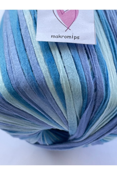Makromİps PREMİUM MİX SOFT RAFFİA İP 50 gr 65 m YUMUŞAK MULTİ ÇOK RENKLİ DOĞAL EBRULİ RAFYA ÇANTA İPİ KAĞIT