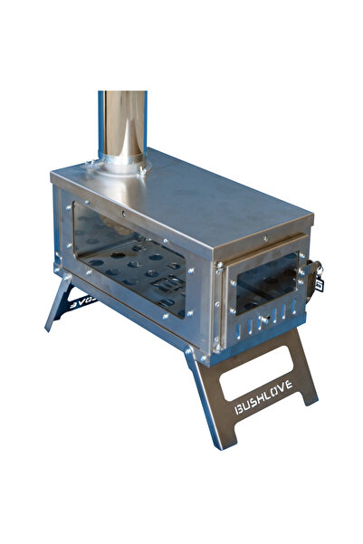 Genel Markalar Folding Stove Jack Katlanabilir Ultralight Rulo Bacalı Camlı Kamp Çadır Sobası