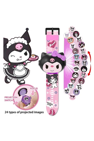 Kumik إسقاط شخصية سانريو كورومي، يعكس 24 شخصية مختلفة على الحائط