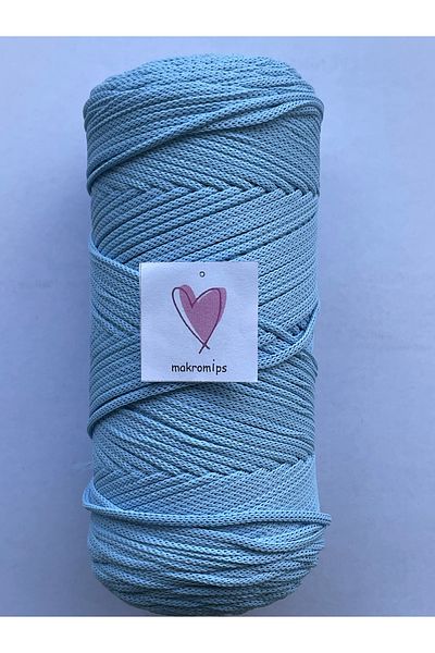 Makromİps AFIARĂ DE MACROME POLIESTER PREMIUM 1. CALITATE (3 mm 250 gr 180 metri) SUPLA GEANTĂ HOBİ TRICOTĂRI DE MÂNĂ MOALE
