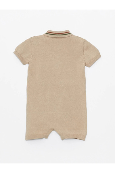 LC Waikiki KANZ Polo Yaka Kısa Kollu Erkek Bebek Tulum