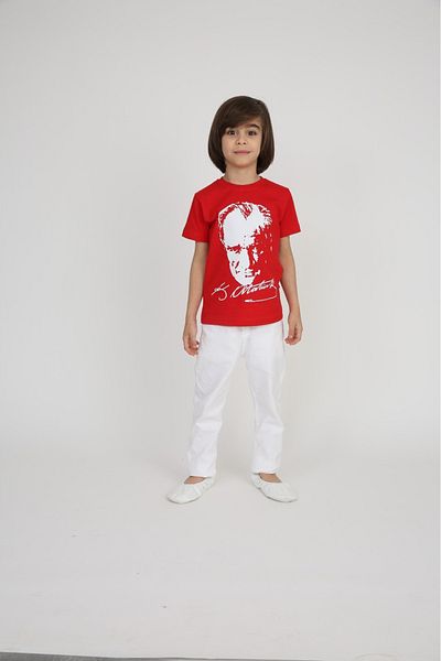 Haba Children's Ataturk T-shirt Pants 23 April 29 October Show Outfit