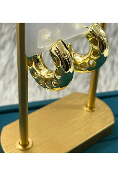 Çelik Gold Küpe