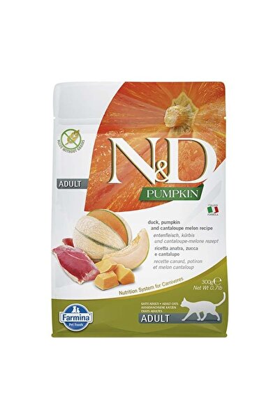 N&D Pumpkin Balkabaklı Ördek Ve Kavunlu Yetişkin Kedi Maması 300 Gr