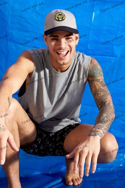 Tarzsokak Unisex Portocaliu Portocaliu Baschetbal Zero mâneci Crew Gât Oversi...