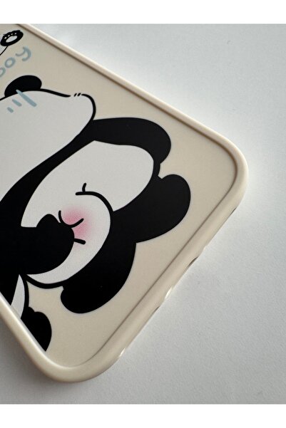 MİRAZ TASARIM iPhone 11 Cute Patterned Ecru Color Case