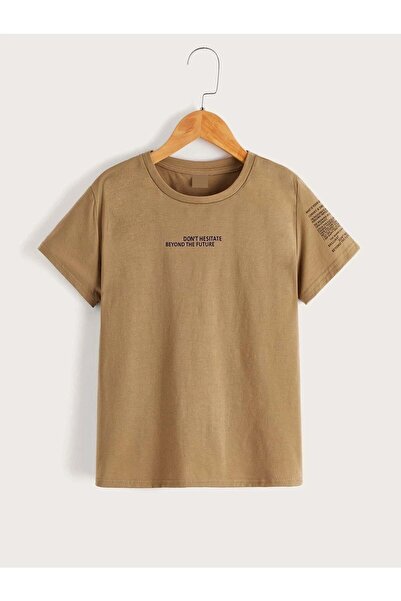 Deocept Μπλουζάκι Unisex Μπεζ Oversize