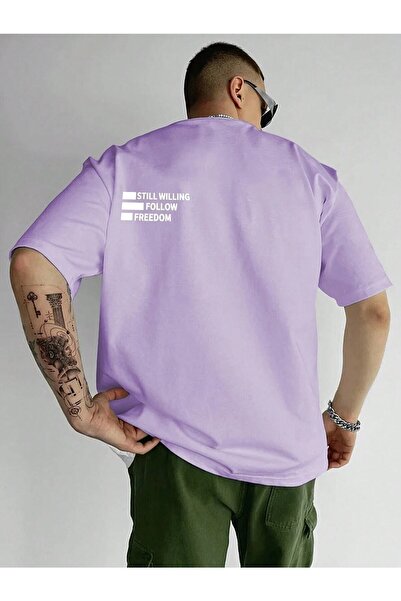 Deocept Still Willing Tricou oversize pentru bărbați cu imprimeu Casual Boyfi...