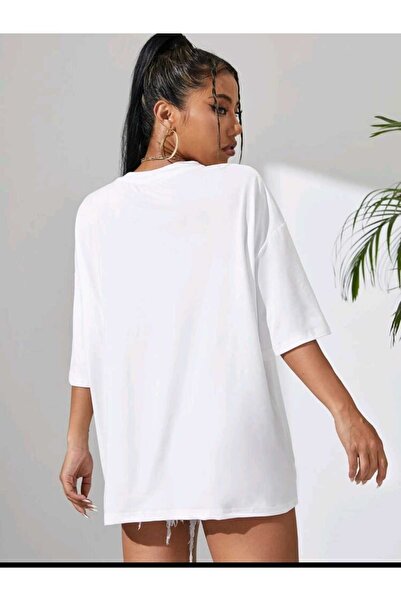 Deocept Γυναικεία BE THE LIGHT Printed Oversize Casual T-shirt Unisex Boyfirend