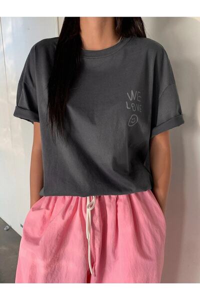 Deocept We Love Printed Oversize T-shirt