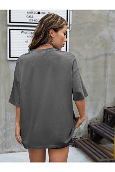 Deocept Los Angels Printed Oversize Salas T-shirt Boyfriend