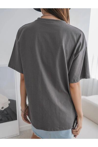 Deocept T-shirt Tiny 2 Penguin Printed Oversize Casual Boyfirend