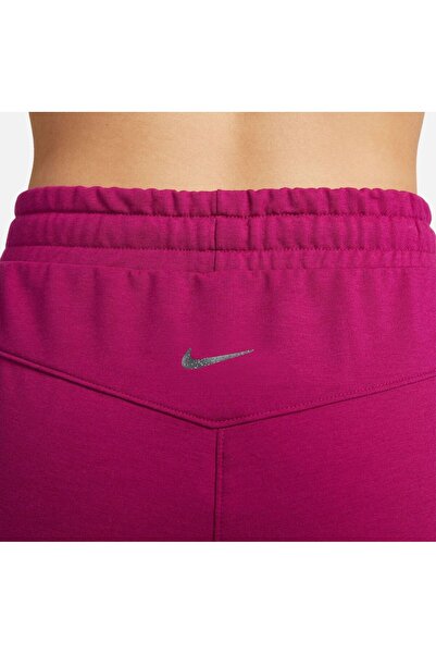Nike Yoga Dri-Fit 7/8 Fleece Pembe Kadın Eşofman Altı
