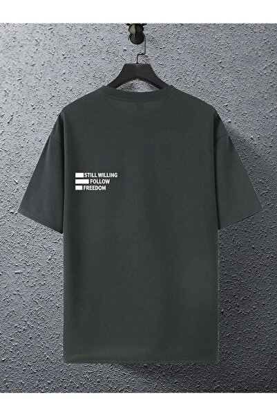 Deocept Still Willing Printed Oversize Ανδρικό T-shirt Casual Boyfirend