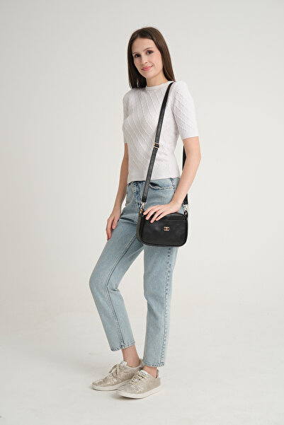 mossi Black Cross Strap Women's Bag