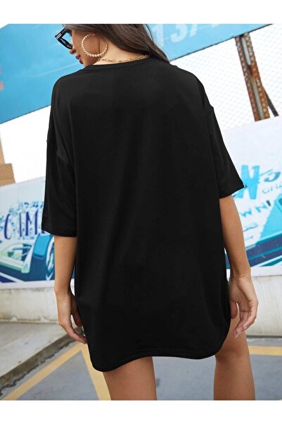 Deocept Heart & Hand Printed Oversize T-shirt Casual Boyfirend