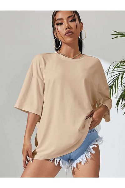Deocept Tricou oversize cu imprimeu Gang Girl Casual Boyfirend