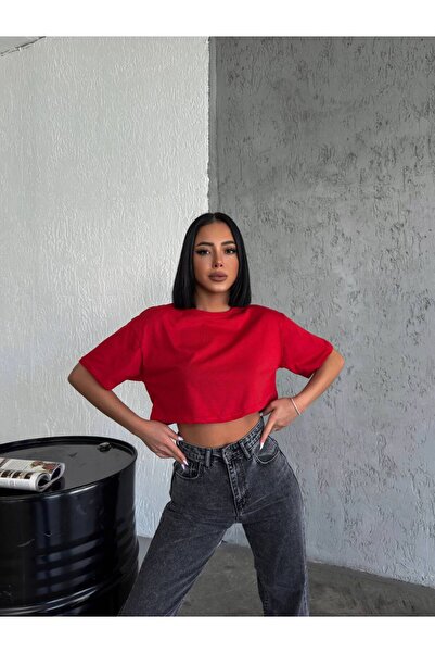 Le fabre Plain Oversize Crop (Cotton Polyester) 30/1 Supreme Fabric Oversize ...