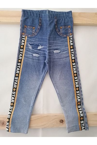TİMİ Colanți cu aspect denim Timi - Design confortabil și elegant