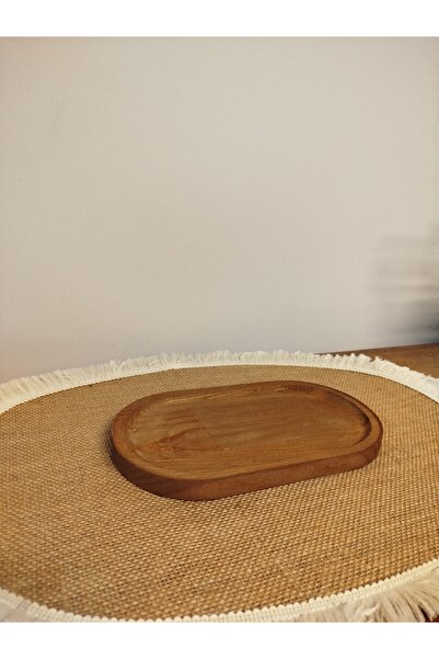 AR&MA WOOD Natural Wooden Serving Tray Stand Serving Snack Bowl Breakfast Coffee Serving Bowl 1pc