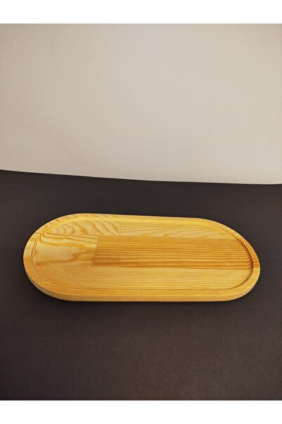 AR&MA WOOD Oval Uzun Sunum Tabağı / Sunum Tepsisi 34 cm