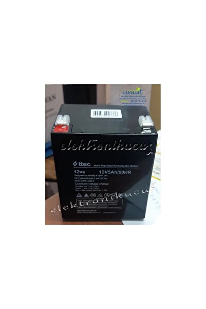 Ttec 12V 5AH Akü MOTORSIKLET-12VOLT 5AMPER Kuru Tip 12V5AH/20HR