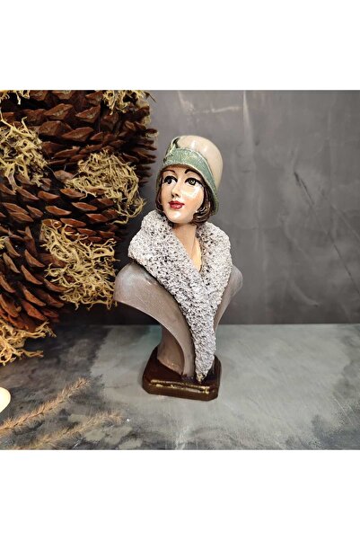 Gardenya Vintage Kürk Mantolu Kadın  Büst Model 2