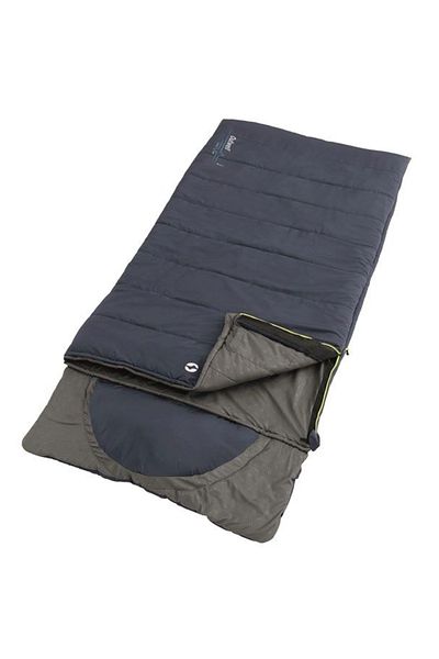 Outwell Contour Lux Deep Blue Summer and Winter Sided -19°C 1700gr Wide Sleeping Bag Right Zipper