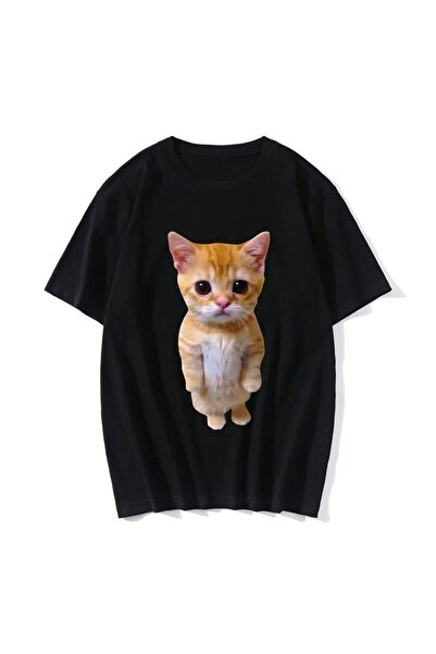 GALASHOP Kedi 3D baskı kadınlar günlük T-Shirt Mod112