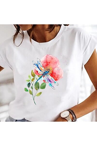 GALASHOP الهندباء المائية الحب المرأة أزياء تي شيرت Model69