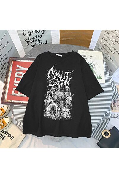 GALASHOP Punk Dark Grunge Gothic Skull T-shirt mod56