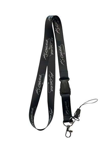 StormiStoretr Ara Aparatlı Atatürk İmzalı Boyun ipi Telefon Askısı