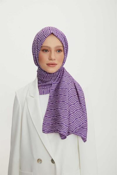 Armine Trend Mor Pure Lina Şal 10-21211